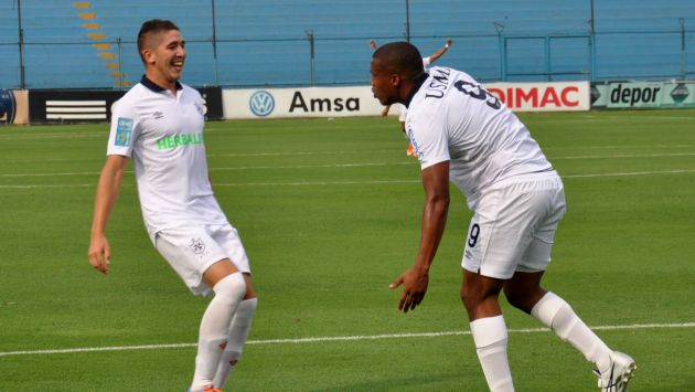 San Martín venció 1-0 a Sport Huancayo gracias a un tanto del delantero colombiano Luis Perea. (Facebook)