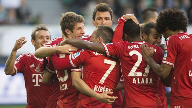 Bayern Munich se paseó con el Wolfsburgo. (AFP)