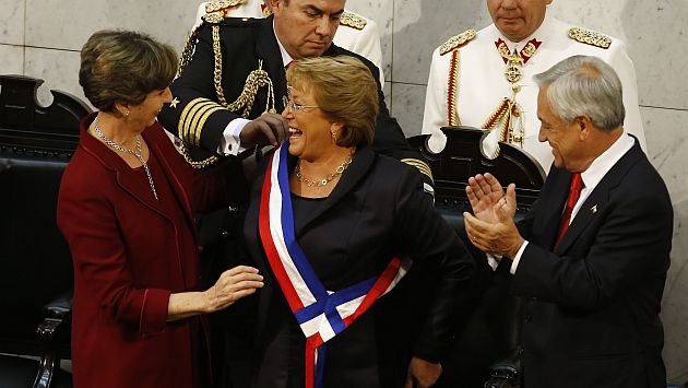 Chile: Michelle Bachelet asumió como nueva presidenta del país vecino. (Captura de TV)