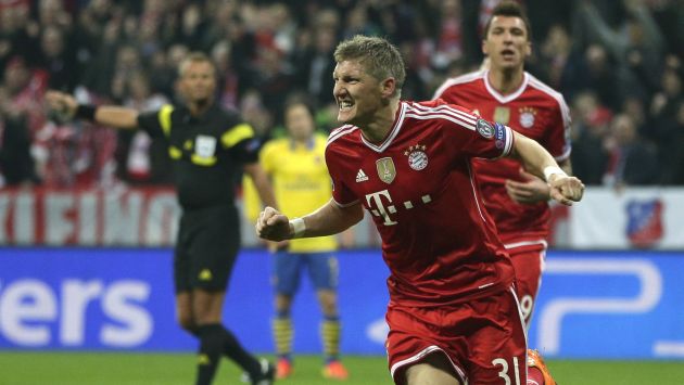 Champions League: Bayern Munich igualó 1-1 con Arsenal y clasificó a cuartos. (AP)