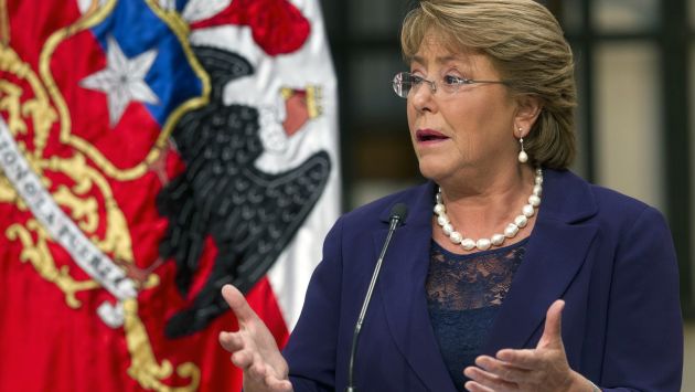 Presidenta Michelle Bachelet dijo que no tiene considerado que Chile salga del Pacto de Bogotá. (AFP)