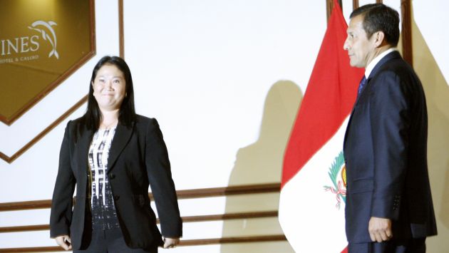 Keiko Fujimori emplazó a Ollanta Humala por defender a Nadine Heredia. (Perú21)