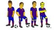 'Los Simpsons' y el Barcelona transforman a jugadores azulgranas