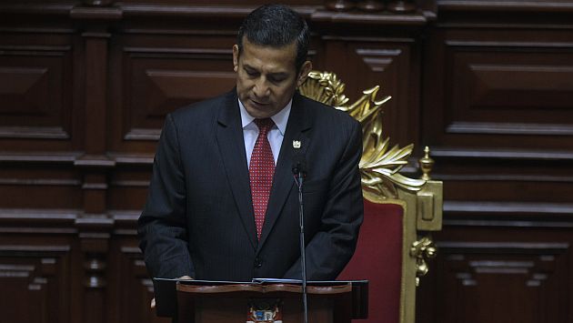 Aprobación de Humala cayó a 25%, el peor nivel de su mandato. (Nancy Dueñas)