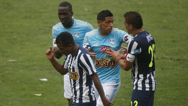 El Sporting Cristal-Alianza Lima casi termina en bronca. (Mario Zapata)