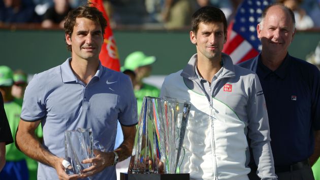 Novak Djokovic venció a Roger Federer y gana Masters 1000 de Indian Wells. (AP)