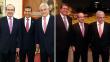 Ollanta Humala y Alan García se reunieron con Piñera y Calderón