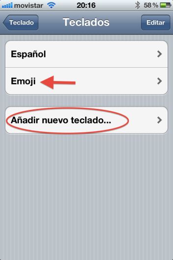 13) Emoticones. Una de las novedades que ha traído iOS 5 es la posibilidad de poner emoticones en nuestro teléfono. Primero anda a ajustes, luego a general, después a teclado y de ahí a teclados internacionales. (iphoneworld.com.es)