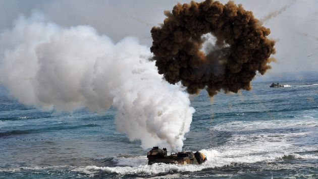 Corea del Norte y Corea del Sur intercambian disparos en su frontera marítima. (AFP)