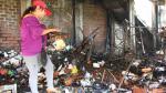 Incendio afectó mercado de asentamiento humano. (Andina/RPP Noticias)