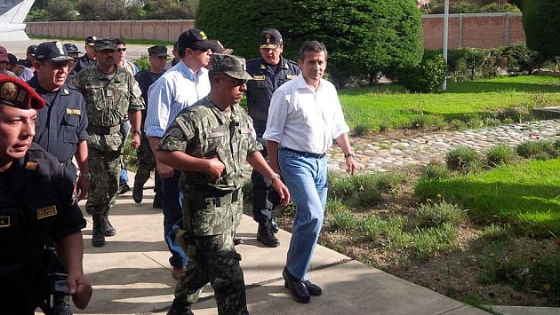 Ollanta Humala monitorea acción policial ante ola de crímenes. (Foto @cynthyamontes)
