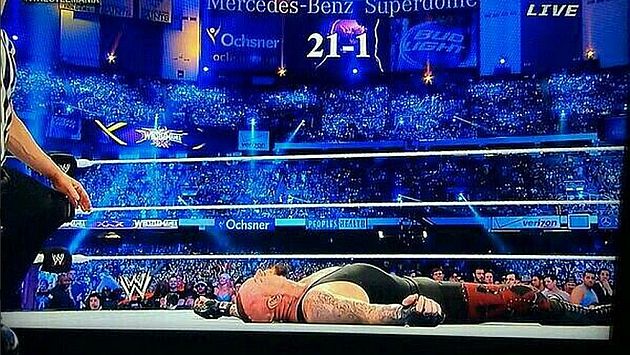 Wrestlemania: The Undertaker perdió su invicto tras 21 presentaciones. (Internet)