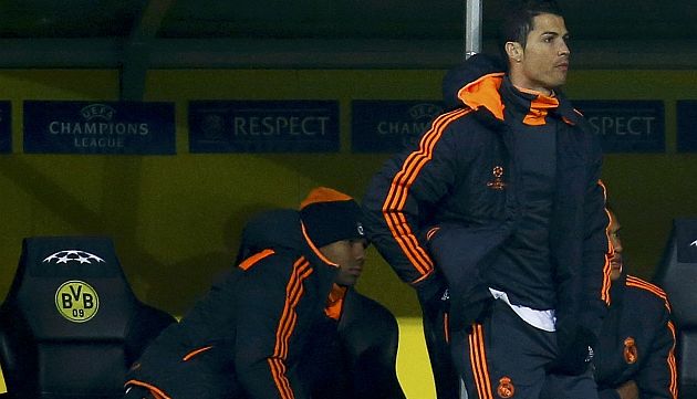 Cristiano Ronaldo no jugó en el último partido del Madrid ante el  Borussia Dortmund. (Reuters)