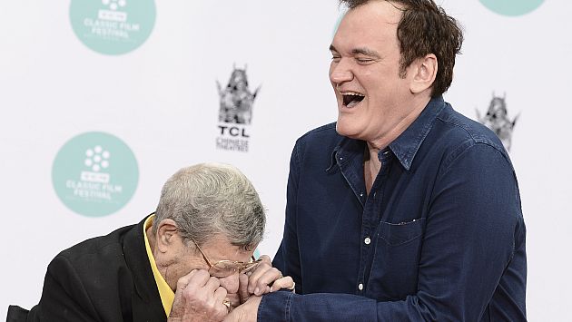 Jerry Lewis le mordió la mano de Quentin Tarantino. (AP)