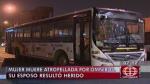 Bus atropella y mata a una mujer en la Av. Abancay. (América TV)