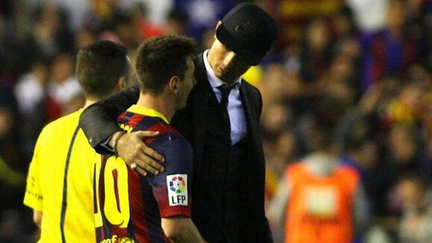Cristiano Ronaldo consoló a Lionel Messi tras derrota en la Copa del Rey. (Diario Marca)