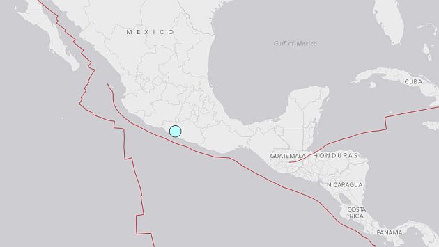 México: Terremoto de 7.5 grados en el estado de Guerrero. (USGS)