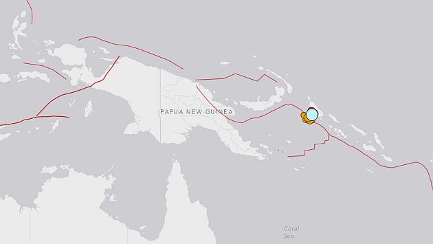 Terremoto de 7.5 grados sacude Papúa Nueva Guinea. (USGS)