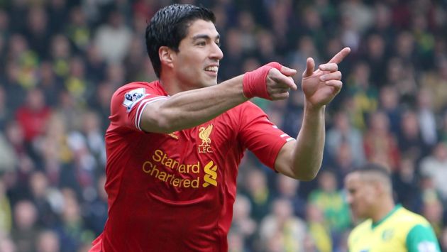 Luis Suárez anotó uno de los tres goles de la victoria del Liverpool. (EFE)