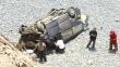 Arequipa: Cinco personas mueren tras vuelco de camioneta