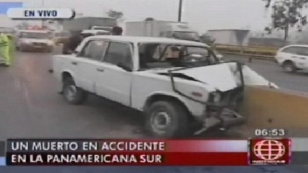 Un muerto tras accidente vehicular. (América TV)