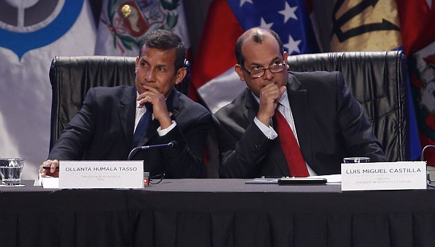 castilla y el Humala en inauguración de Conferencia Regional de Directores Generales de Aduanas de las Américas y el Caribe. (Martín Pauca)