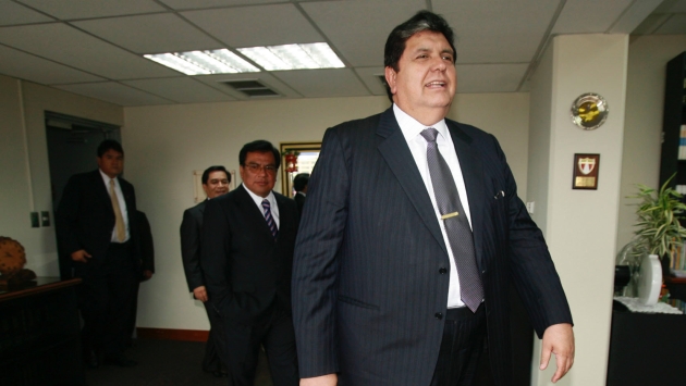 Alan García acudió en calidad de testigo por caso Accomarca. (USI)