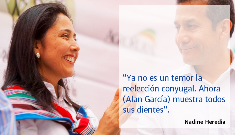 Nadine Heredia en entrevista para la revista ‘Cosas’, mostró su percepción sobre los ‘tentáculos’ que tiene Alan García en el Poder Judicial. (USI)