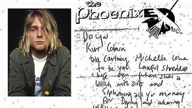 Kurt Cobain: Aparece nota en la que ataca a Courtney Love. (CBS/EFE)