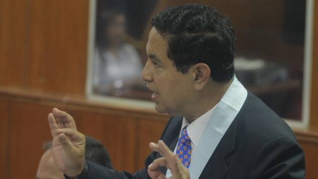 Juan José Díaz Dios se enfrenta a abogado de Alberto Fujimori. (Mario Zapata)