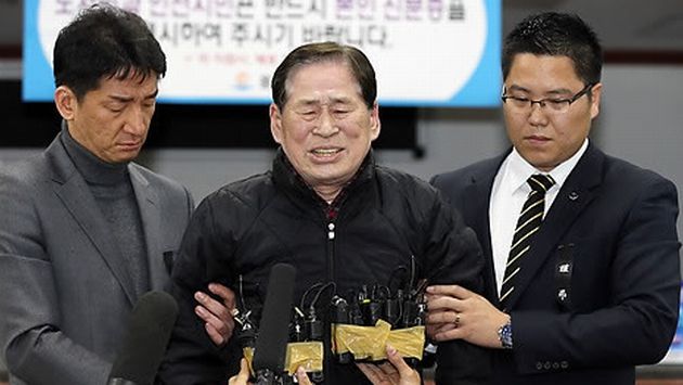 Corea del Sur: Detienen por presunto homicidio al dueño del ferry Sewol. (Yonhap News)