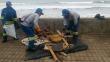 Miraflores limpia playas contaminadas por desechos de construcción civil