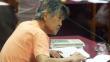 Alberto Fujimori recibió llamado de atención de jueza por sus anotaciones