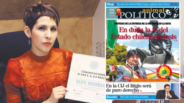 Claudia Benavente, directora del diario ‘La Razón’. (Internet)