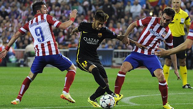 Atlético Madrid y Barcelona chocarán en la última fecha. (AFP)
