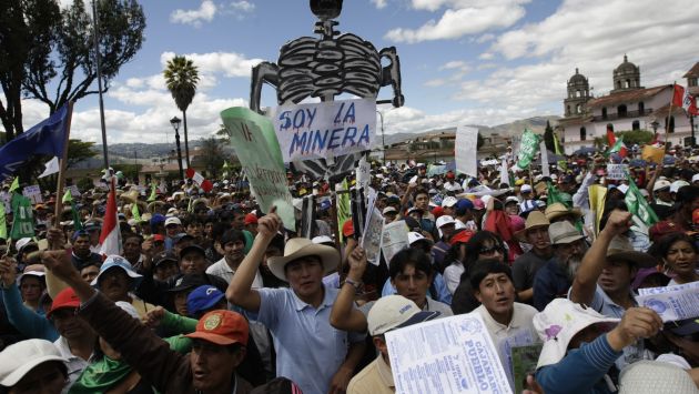 Cajamarca se ha visto asolada por las protestas contra la minería. (Perú21)