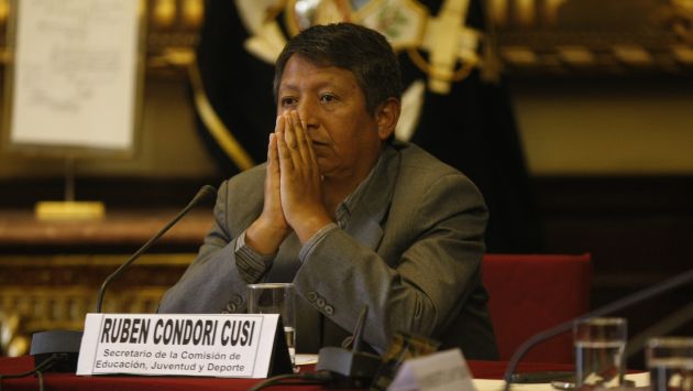 Rubén Condori pidió a autoridades identificar a los vándalos. (Perú21)