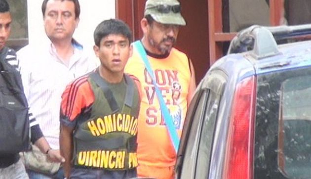 Christian Cruzate al momento de su detención en Trujillo. (Alan Benites)