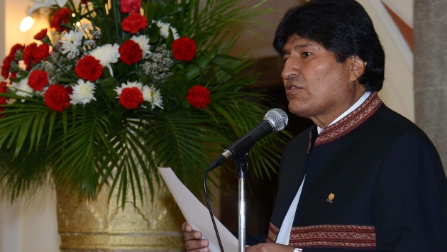 EN SUS TRECE. Morales responde a declaraciones de Bachelet. (EFE)