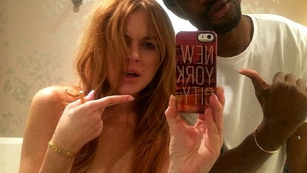 Lindsay Lohan compartió polémico selfie. (Instagram)