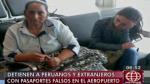 Extranjeros y peruanos fueron detenidos por la Policía. (América TV)