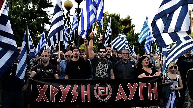Amanecer Dorado de Grecia es uno de los dos partidos que tendrá diputados en el Parlamento Europeo. (AFP)