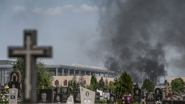 Ucrania: Estallan combates entre tropas y rebeldes en aeropuerto de Donetsk. (EFE)