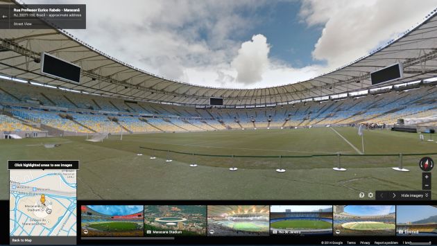 Vista del Maracaná desde Street View de Google. (Difusión)