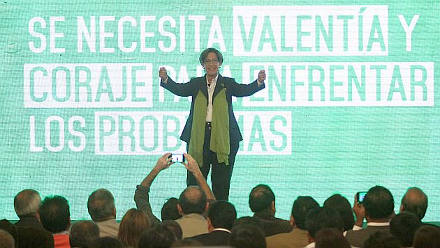 Susana Villarán hizo su anuncio oficial en el hotel Bolívar. (Andina)