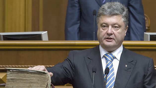 Ucrania: Presidente Petró Poroshenko se compromete a alcanzar la paz. (EFE)