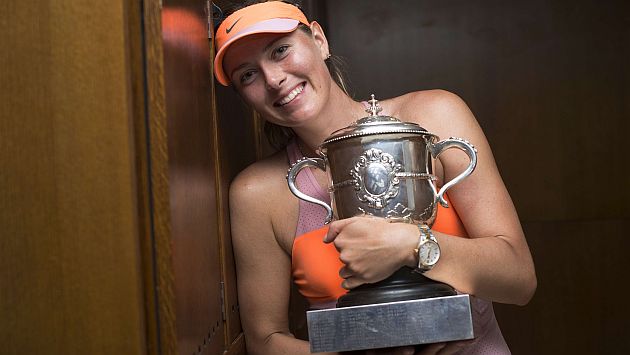 Maria Sharapova conquista su segundo Roland Garros. (AFP)