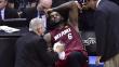 LeBron James se lesiona en primer triunfo de los Spurs ante los Heat en NBA