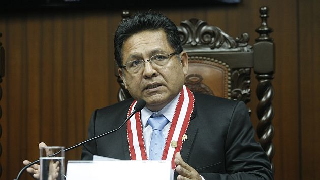 Fiscal de la Nación Carlos Ramos Heredia responde a denuncia de la procuradora Julia Príncipe. (David Vexelman)