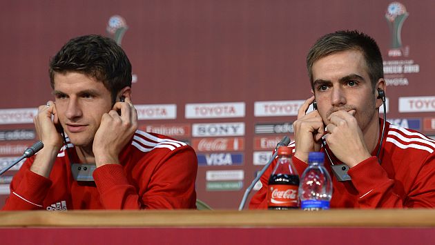 Lahm y Müller forman parte del grupo de 23 jugadores que Joachim Löw ha llevado al Mundial. (AFP)